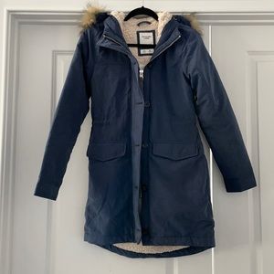 Abercrombie & Fitch Sherpa-Lined Military Parka Size XS